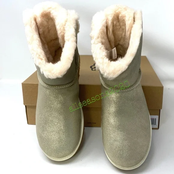 💥MEGA SALE!💥UGG  Women’s Boots Arielle Sparkle Boot Fur Gold Size 6 1112090 - Picture 6 of 11